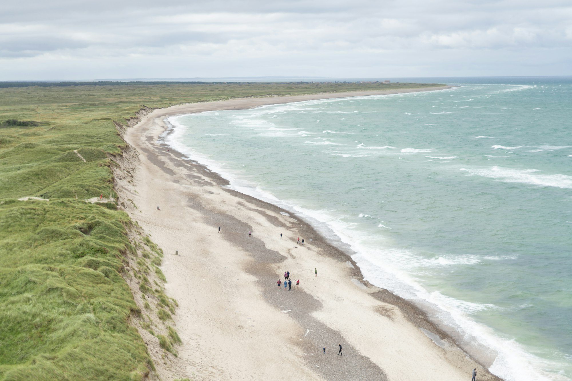 Dunes and beach on the Danish west coast